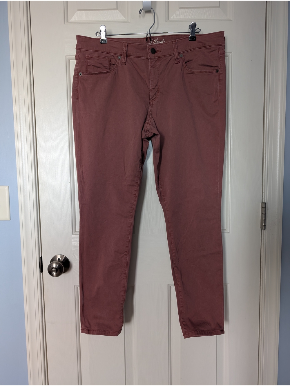 Universal Thread Dusty Red Skinny Pants